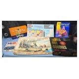 Vintage board games. Pieces not verified.