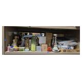 Shelf lot of Avon products.  Buyer takes what