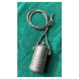 White Metal Poison or Perfume Necklace