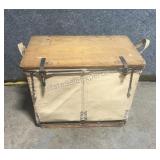 Vintage Canvas Laundry Trunk Shamrock