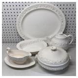 Wedgwood Queensware Embossed Serving Set