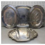 Silver Plated Platters Including Reed & Barton