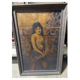 Antique Portrait On Canvas 20x30