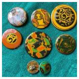 Vintage Buttons & Clip on Earrings