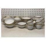 LIMOGES GOLD TRIM Tea Cups with saucers