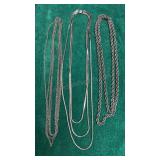 Silver Tone Chains