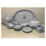 Arabia Green Thistle pitcher Platter Casserole &