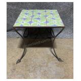Metal Tiled Table 19x19x18.5 inches Tall