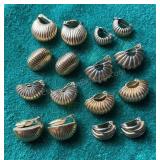 Clip on Shell Shape Earrings Napier Gay Boyer &