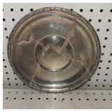 Sterling Plate Inscribed 10.5 inch