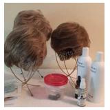 Trio of Wigs and Accessories