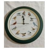 Decorative Bird Wall Clock  14x14
