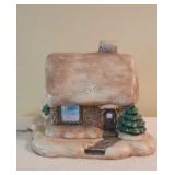 Ceramic 2 Piece  Holiday Light Up House 10x11