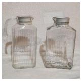 Vintage Glass Refrigerator Pitchers