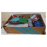 Box of Gift Bags, Holiday Tins And Gift Wrap