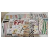 Assorted Scrapbooking Supplies -Paper, Stickers