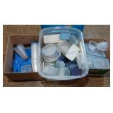 Tote of Assorted Plastic Ware