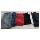 6 Pair Ladies Jeans Pants Size 4