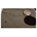 US Navy Hat &  Wool Blanket -has burn hole