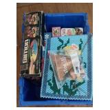 Tote of Assorted Puzzles and Games