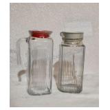 Vintage Glass Refrigerator Pitchers