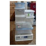Assorted Plastic Totes &  Containers