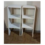 Pair of Laminate Book /Storage Shelves