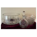 Crystal Serving Bowl and More