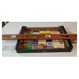 Johnson Level and Assorted Sand Papers