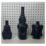 Ranuzzi Lima Peru Black Painted Bottles