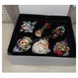 Mark Klaus Glass Christmas Ornaments