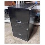 Locking Two Drawer File Cabinet W/ Keys
