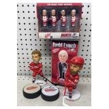 Detroit Red Wings Autographed Puck & Bobble Heads