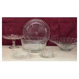 Glass Bowls Cake Plate & More