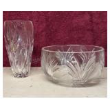 Crystal Bowl & Vase