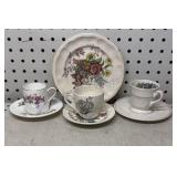 Group of Tea Cups & Saucers