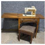 Singer Sewing Machine W/Chair