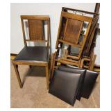 4 Folding Chairs 3 Need Seats Attached