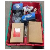 Tote of Christmas Nativity Figurines & More