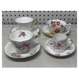 Group of Tea Cups & Saucers