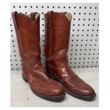 Ladies Leather Justin Boots Size 6 1/2B
