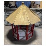 Wood Garden Fairy Gazebo about 40x40x38 inches