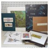 Bird Prints Stamps & Audubon Folio