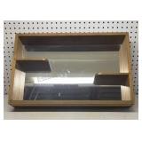 Mirrored Wall Shelf 15x23 3 inch shelf depth