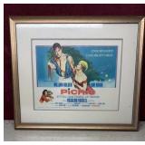 Framed Picnic Movie Print 20.5x17.5