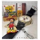 Mickey Clock, Puppet & More