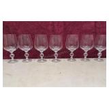 Glass footed Goblets