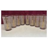 White/Gold Highball Glasses