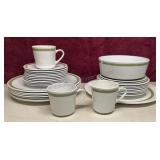Centura by Corning Green lined Dishes