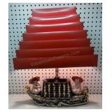 MCM Lamp 20 inches tall has Hairline crack on